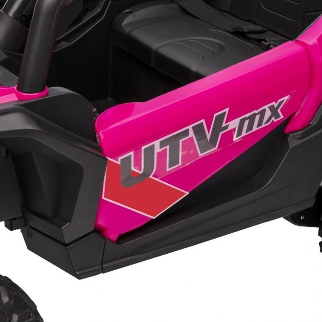 Gyermek elektromos autó Buggy Madman UTV-MX rózsaszín