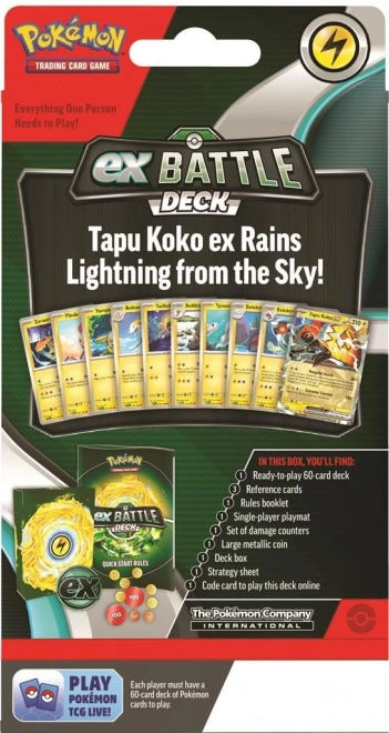 Tapu Koko Ex csatakártyák pakli