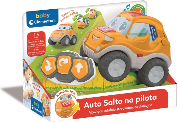 Interaktív terepjáró távirányítós kisautó FLIP funkcióval BABY CLEMENTONI