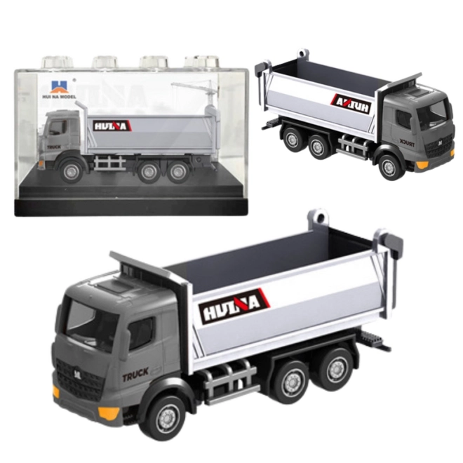 Huina ezüst teherautó modell 1:80
