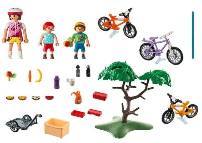 Családi kirándulás hegyi kerékpárokkal - Playmobil