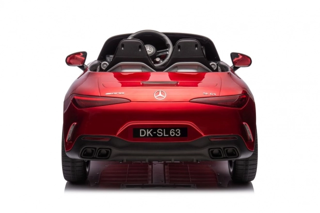 Mercedes AMG SL63 pirosra festett akkumulátoros autó