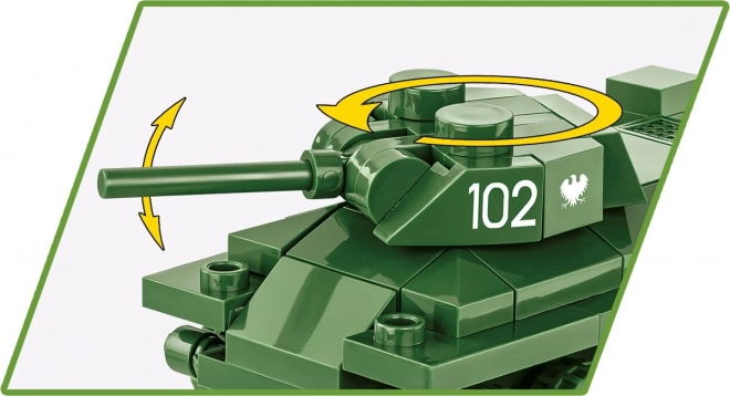 II. világháborús szovjet tank T-34/76 modell 1:72 COBI építőjáték