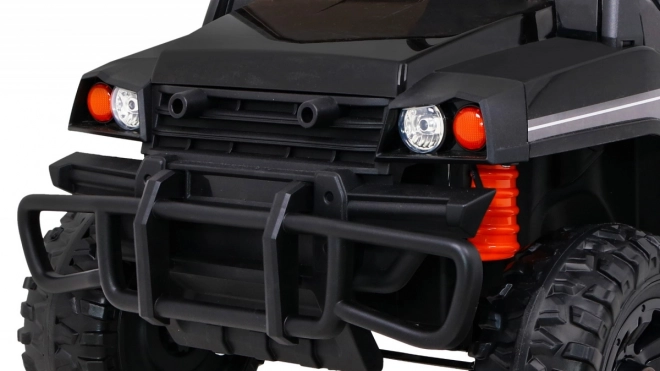 Farm pick-up gyerekeknek fekete + távirányító + csomagtartó + lapát + EVA + MP3 LED