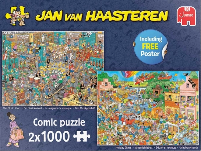 Jumbo puzzle Jan van Haasteren - Zenei Áruház és Nyaralási Idegesség