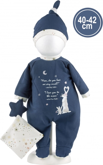 Újszülött baba ruhája 40–42 cm-es méretben, kiegészítőkkel
