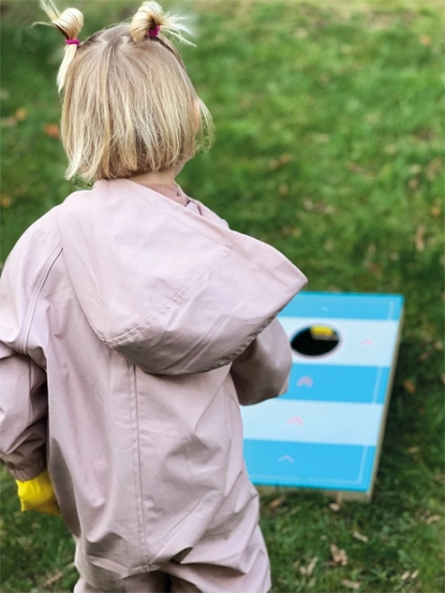 fa játék 2 az 1-ben Cornhole és asztali hoki