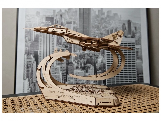 Ugears 3D Dekorációs Ébresztőóra Fa Puzzle