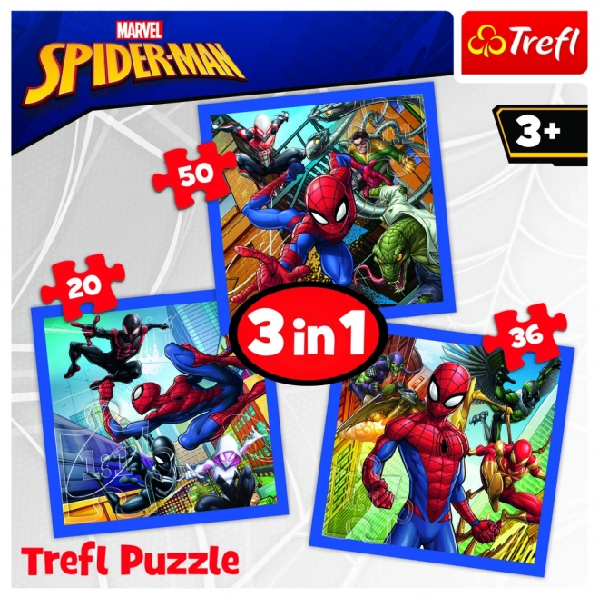 Puzzle 3 az 1-ben Spider-Man - Pók erő