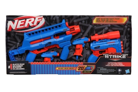 Nerf Alpha Strike blaster készlet 4 db és lövedékekkel