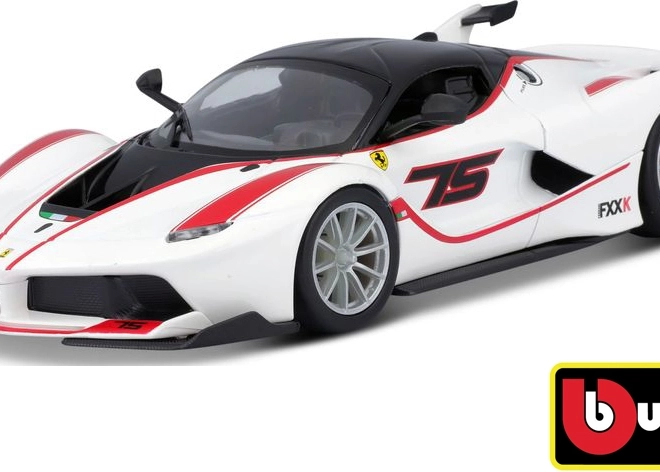 Bburago Ferrari Racing FXX K fehér modell 1:24