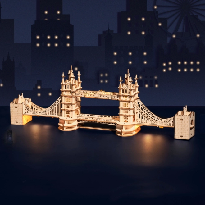 RoboTime fa 3D puzzle Tower Bridge világító