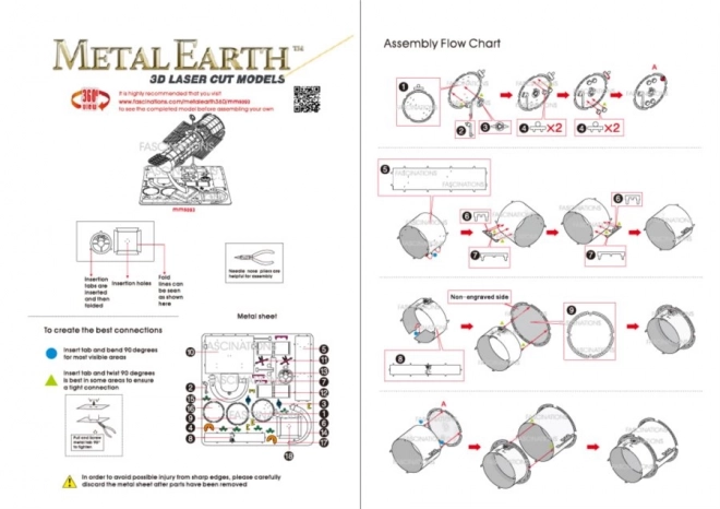 Metal Earth 3D kirakós Hubble teleszkóp