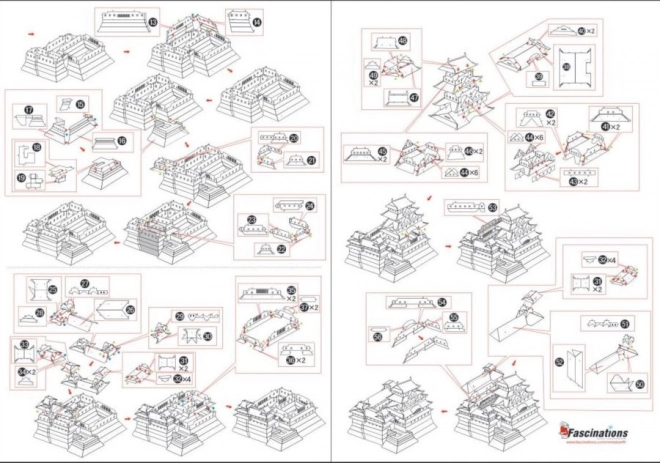 Metal Earth 3D puzzle - himedzsí kastély