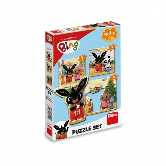 Dino bébi puzzle Bing és barátai 3 az 1-ben