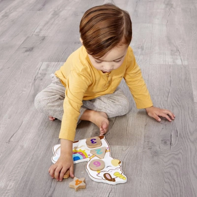 Little tikes fából készült számok puzzle - 3 típusban