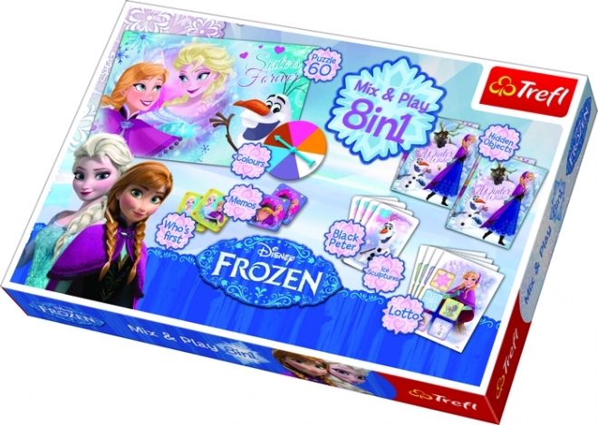 Trefl játék- és puzzle kollekció 8 az 1-ben - Frozen