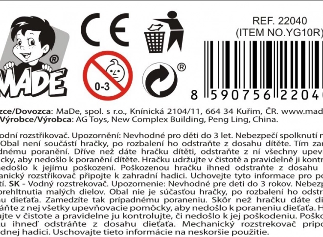 Gyerek vízpermetező Bogár Forma