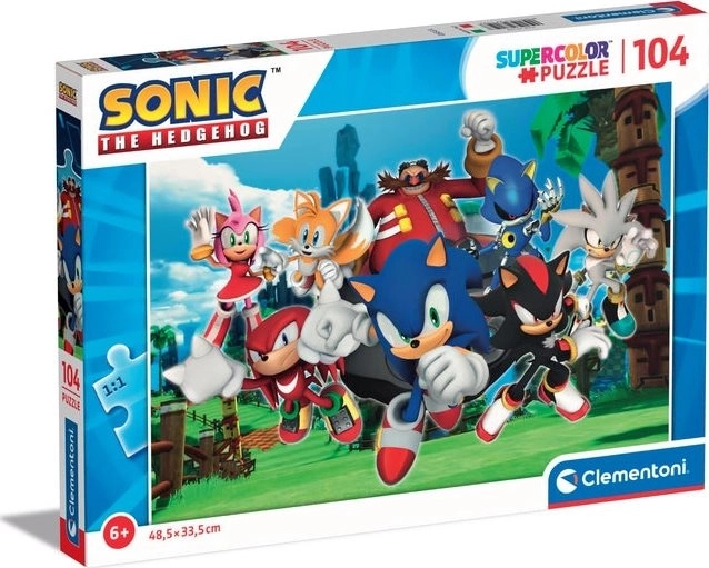 Clementoni Sonic a sündisznó puzzle 104 darabos