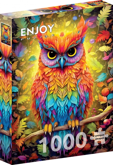 Élvezd Az őszi Bagoly Puzzle 1000 Darabos