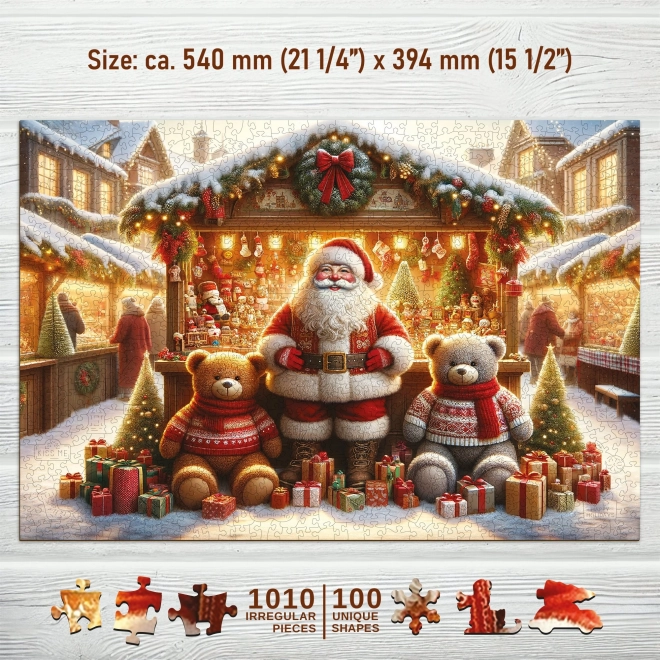 Karácsonyi vásár fa puzzle 1010 darabos