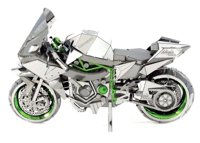 Kawasaki Ninja H2R 3D fém puzzle