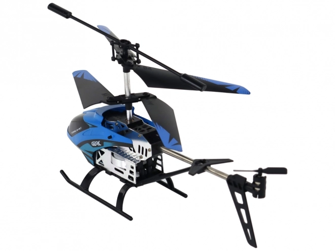 Alumínium RC helikopter kék 15 perces repüléssel