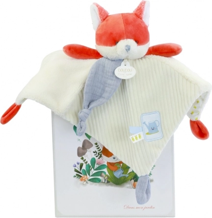 Doudou ajándékszett plüss alvóka róka Rozmarýn 27 cm