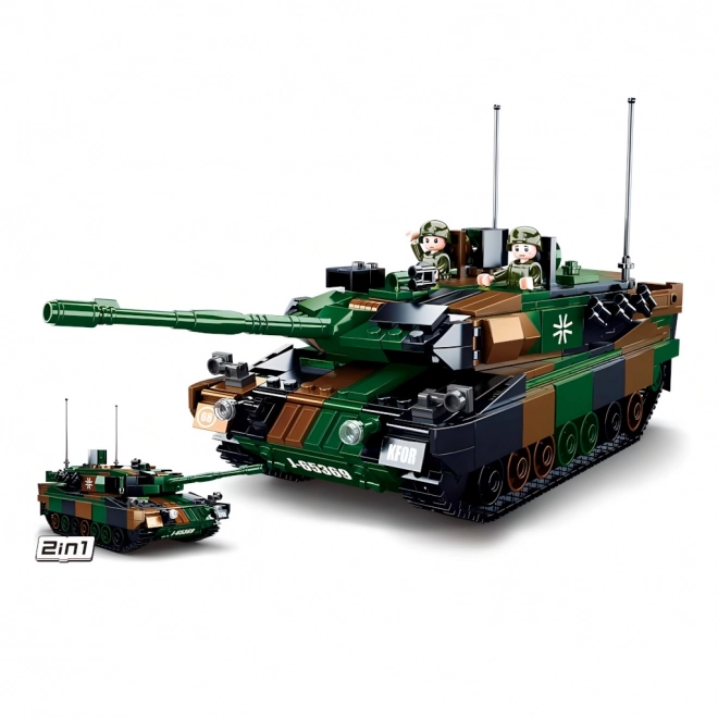 sluban német harci tank modell tégla leopard 2a5