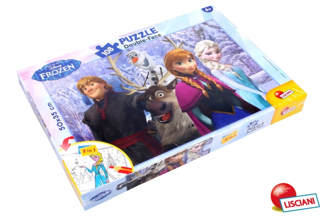 frozen kétszínű puzzle 108 darabos