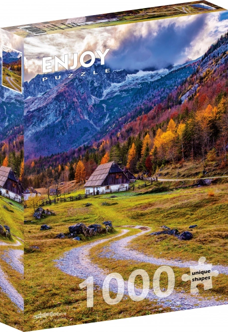 Hegyek házikó kirakó 1000 darabos
