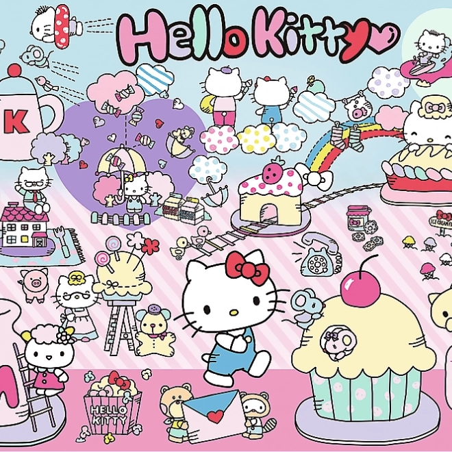 Hello Kitty Puzzle Fedezd Fel a Világot 300 darab