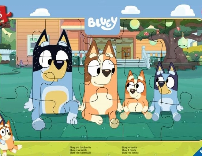 Bluey puzzle 15 darabos