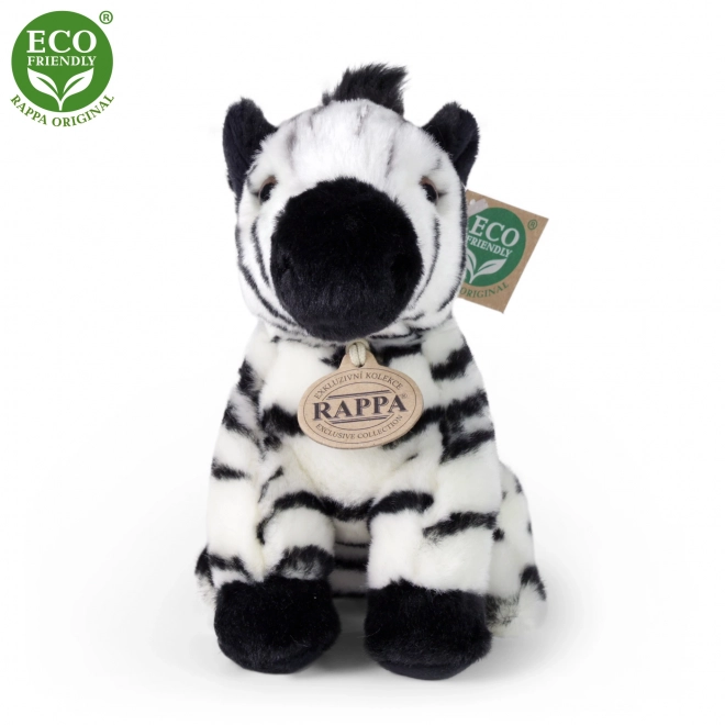 ülő plüss zebra 18 cm eco-friendly