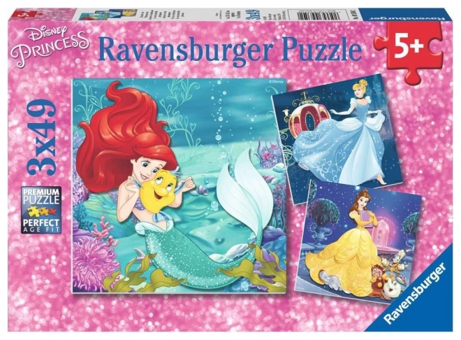 Disney Hercegnők Esti Puzzle készlet 3 az 1-ben