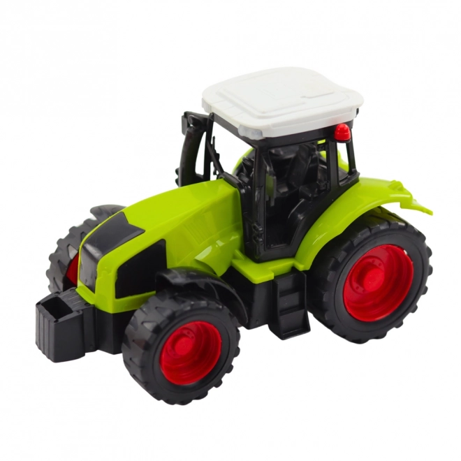 Traktor és pótkocsi szett állatos etetőkocsival