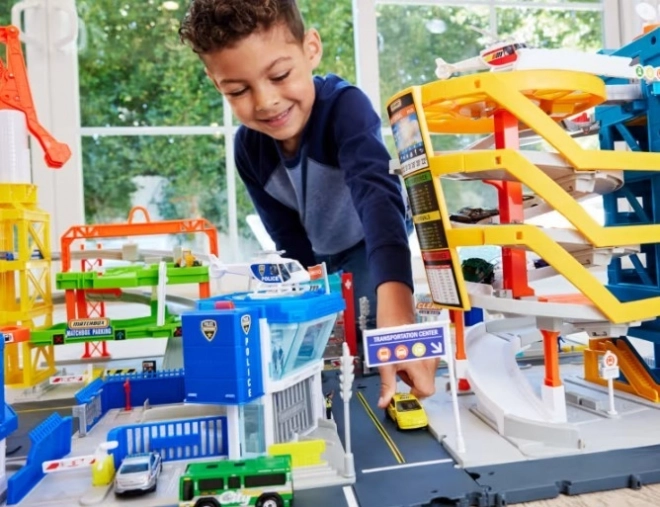 Matchbox action drivers rendőrségi forgalmi központ játékkészlet