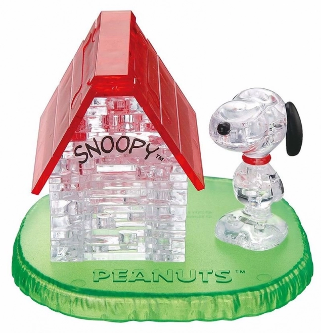 3d kristály puzzle Snoopy és háza