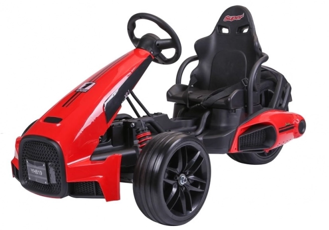 Akkumulátoros gokart piros színben