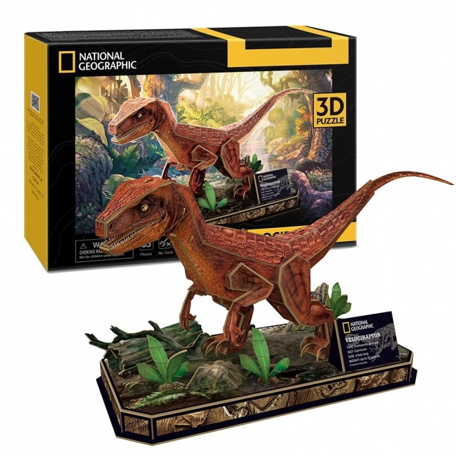 3D Puzzle National Geographic Velociraptor