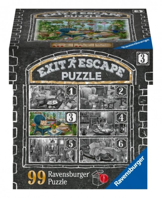 Ravensburger Szabadulós játék puzzle - Kísérteties kastély: Téli kert