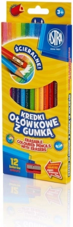 Astra Háromszögletű Színes Ceruzák 12 db