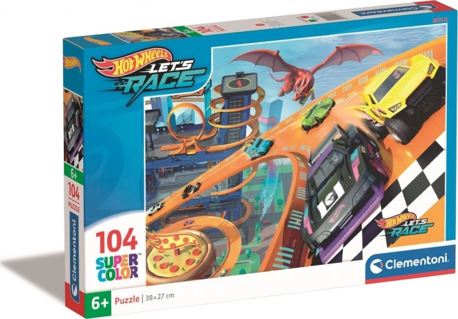 Clementoni puzzle hot wheels 104 darabos