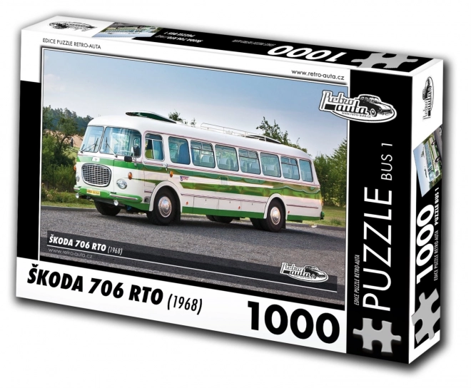 Retro autók puzzle: ŠKODA 706 RTO busz (1968)