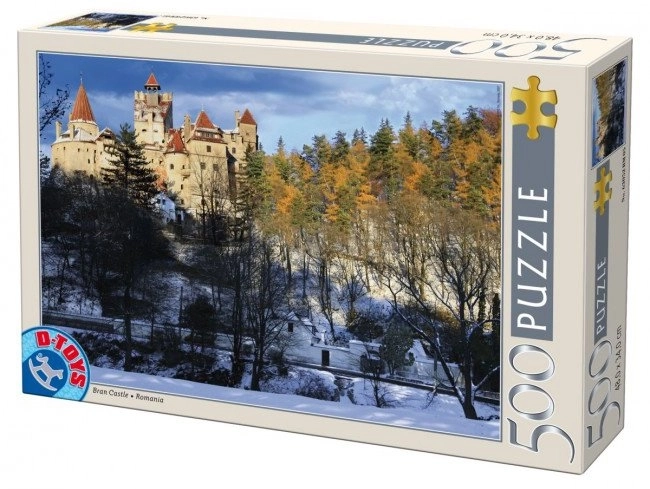 Bran kastély télen puzzle, 500 darabos