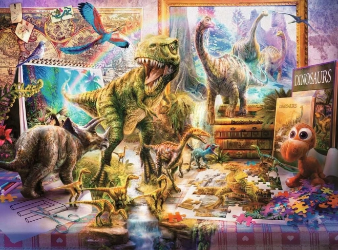 Dinoszauruszok életre kelnek XXL puzzle