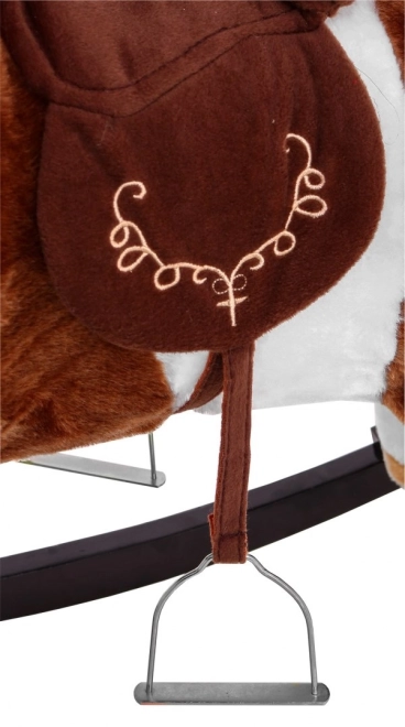 Hintaló világosbarna cowboy dallal – Sötétbarna