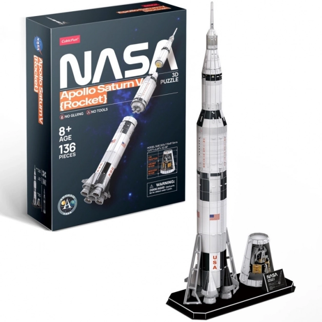 3D puzzle Apollo Saturn V rakéta