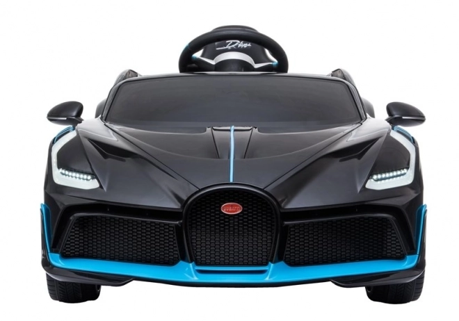 Bugatti Divo elektromos gyermek autó, fekete festett