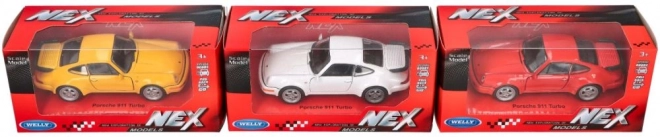 fém model porsche 911 turbo (964), 1:36 arány